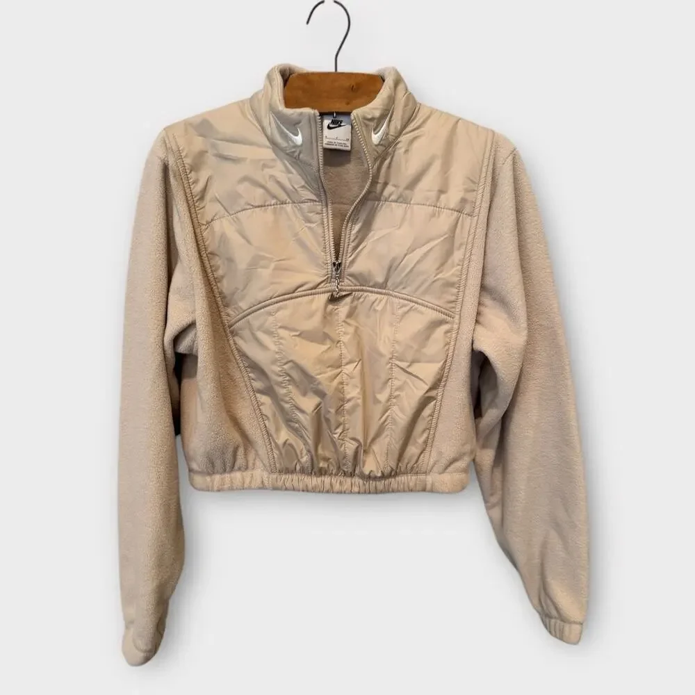 Nike Sportswear Swoosh Women's Easy Plush 1/4-Zip Top Jacket Size Small